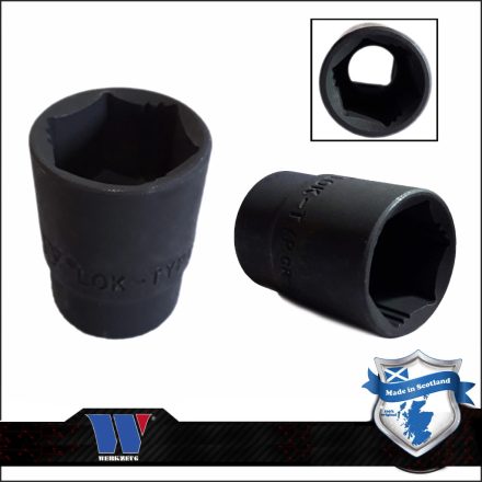 7024-22-WW | Lok-Typ Légkulcsfej - gépifej 1/2" 22 mm 6 lap alacsony - Welzh