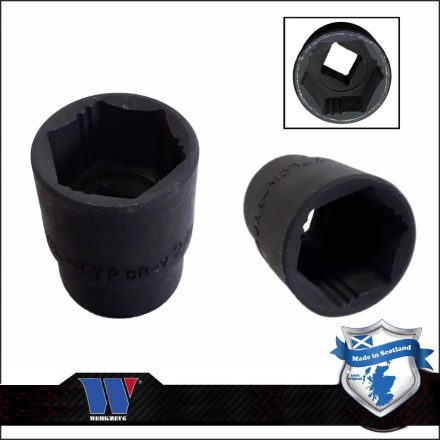 7024-27-WW | Lok-Typ Légkulcsfej - gépifej 1/2" 27 mm 6 lap alacsony - Welzh