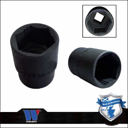 7024-30-WW | Lok-Typ Légkulcsfej - gépifej 1/2" 30 mm 6 lap alacsony - Welzh