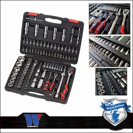 7063-WW | Dugókulcs készlet 1/4" - 1/2" 4-32 mm 95 db-os 6 lapú - Welzh Werkzeug