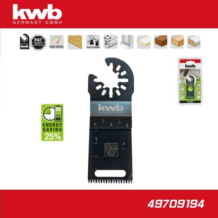 709194 | Multifunkciós tartozék vágófej beszúró fej 34x43 mm AKKU TOP - KWB (49709194)