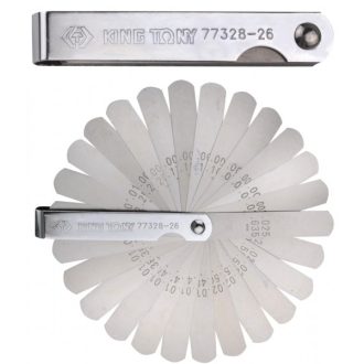   Hézagmérő 26 pengés, 0,038-0,635mm & 0,0015"-0,025"  77328-26