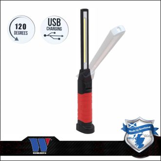   793-WW | Szerelőlámpa LED COB ledes 6 mm vékony, 6W-os akkus USB + mágnes