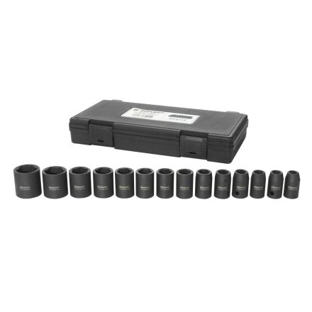 8951012356 | Dugókulcs - crowafej készlet 1/2" 6 lap normál 14 db 10-27 mm - Roadcraft (RS4114)