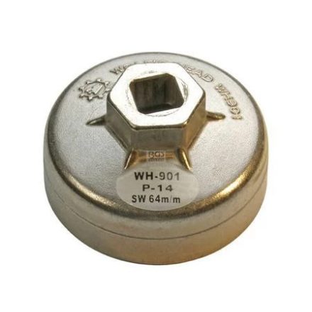 9-1042 | Olajszűrő leszedő kupak  64 mm x 14 lap Alu