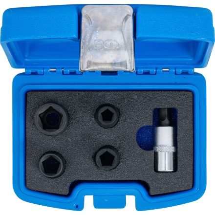 9-1112-1 | Fékjavító dugókulcs készlet 5 lapú - ötszögű 1/2" 5 db-os BGS