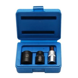   9-1112 | Fékjavító dugókulcs készlet 5 lapú - ötszögű 1/2" 3 db-os BGS