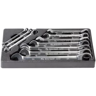   10 részes racsnis csillag-villás kulcskészlet 8-24mm 9-12110MR