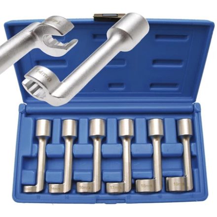 9-1300 | Dugókulcs - crowafej készlet 1/2" speciális alul nyitott 6 db-os 12-19 mm