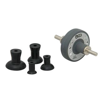   9-1738 | Szelepcsiszoló gépi szerszám adapter + 4 db gumifej 20+30+35+45 mm -BGS