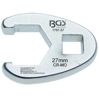   9-1757-27 | Villáskulcs adapter nyitott 1/2"-os 27 mm "Crowfoot"