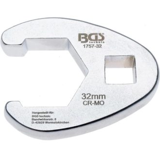   9-1757-32 | Villáskulcs adapter nyitott 1/2"-os 32 mm "Crowfoot"