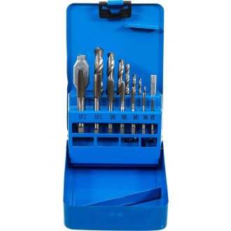   9-1987 | Menetfúró-előfúró klt 16 db-os gépi  M3-M12/2,5x10,2 mm