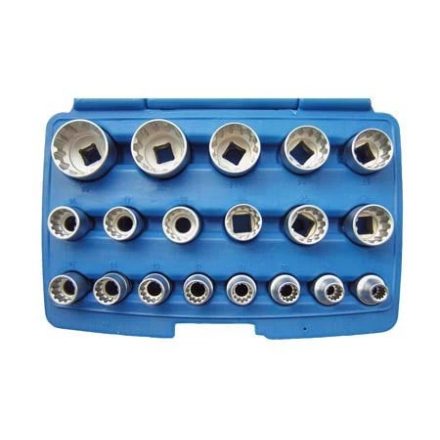 9-2152 | Dugókulcs - crowafej készlet 1/2" Gear Lock - Alldrive 19 db-os 8-32 mm