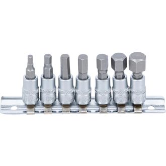   9-2161 | Rátűzőkulcs - crowa+bit 1/4" imbusz készlet 7 db-os, 4 - 12 mm