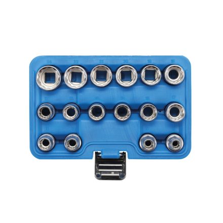 9-2226 | Dugókulcs készlet 1/2" 12 sz. 8-24 mm 16 db-os