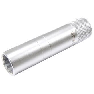   9-2448 | Gyertyakulcs 16 mm x 90 mm 3/8" gumibetéttel - BGS