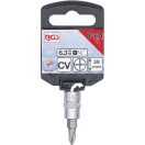 9-2487 | Rátűzőkulcs - crowa+bit 1/4" kereszt PH1