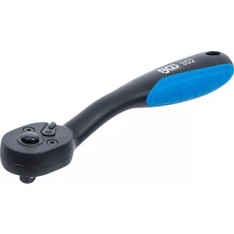   9-302 | Crowa racsnis kulcs 1/4" 72 fogú, irányváltós, műanyag bevonattal - BGS