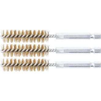   9-3078-13-M | Motor-hengerfej furat tisztító kefe 13 mm 3 db-os készlet 1/4" - BGS