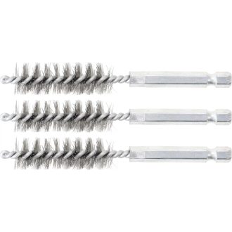   9-3078-14-S | Motor-hengerfej furat tisztító kefe 1/4" - 14 mm 3db/cs - BGS