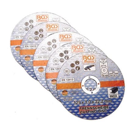 9-3936 | Vágókorong 125 x 1.0 x 22,2 mm Inox - 1 db - BGS
