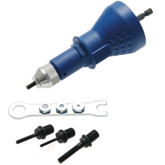   9-407 | Szegecsanyahúzó adapter fúrógéphez-behajtóhoz M3-M4-M5-M6 - BGS