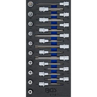   9-4119 | Tálcás BGS Bit torx készlet  26 db-os 1/3 - EVA tálcás