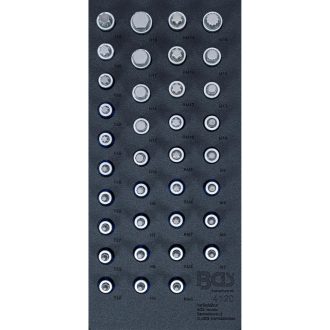   9-4120 | Tálcás BGS Bit 1/2" Imbusz+Torx+XZN+Ribe készlet 36 db-os 1/3 EVA tálcás