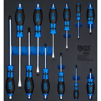   9-4122 | Csavarhúzó készlet üthető 12 db-os habtálcás 2/3 - BGS