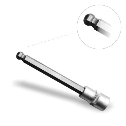 9-4258-8 | Rátűzőkulcs - crowa+bit 1/2" imbusz  8 mm, hosszú, gömbvégű