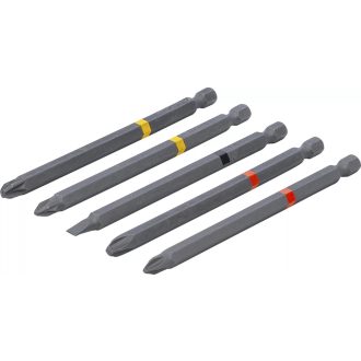   9-4832 | Bit készlet 5 db-os 1/4" 110 mm PH/PZ/SL - BGS