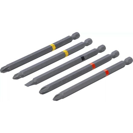 9-4832 | Bit készlet 5 db-os 1/4" 110 mm PH/PZ/SL - BGS
