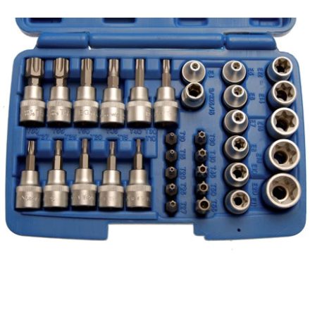 9-5021 | Torx készlet külső/belső E-torx 34 db-os 3/8"-os