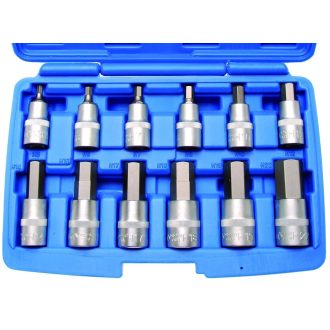   9-5052 | Rátűzőkulcs - crowa+bit készlet 1/2" imbusz 5-22 mm 12 db-os BGS