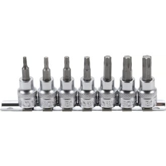   9-5108 | Rátűzőkulcs - crowa+bit készlet 3/8" Torx T15-T50 7 db-os - BGS