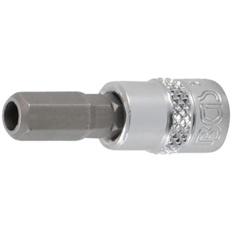   9-5156-7 | Rátűzőkulcs - crowa+bit 1/4" lyukas imbusz 7 mm - BGS