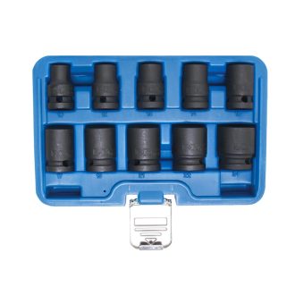  9-5205 | Légkulcsfej készlet 1/2" 10 db 10-24 mm metrikus rövid - BGS