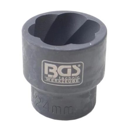 9-5268-24 | Kerékőr leszedő dugófej 1/2" rövid 24 mm-es BGS