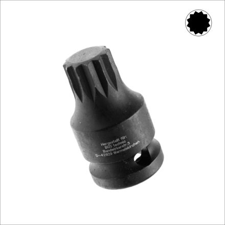 9-5381-M16 | Légkulcsfej 1/2" XZN - Spline M16 rövid BGS