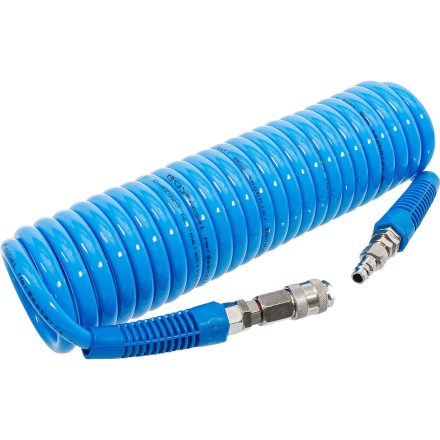 9-66541 | Levegőcső spirál  6 m kék - szerelt 12 mm / 8 mm PU - BGS