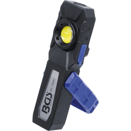 9-70051 | Szerelőlámpa LED COB + 1 ledes dönthető akkus 10W szerelőlámpa -BGS