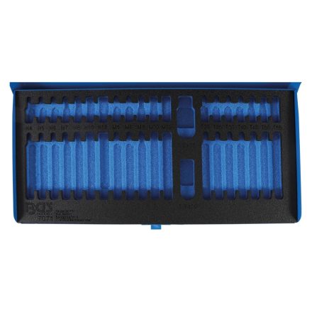 9-7071-LEER | Torx-imb.- spline bit készlet 40 db-hez üres fémtartó doboz