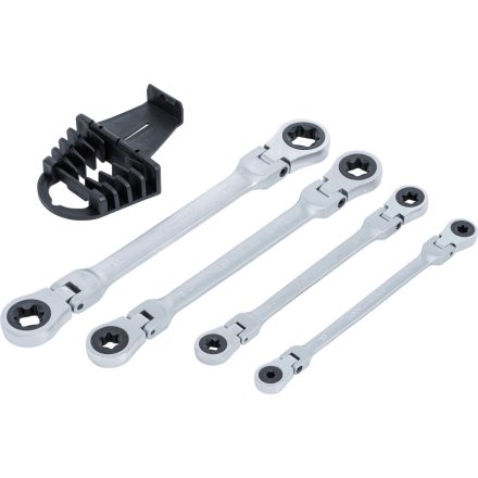 9-71028 | Torx csillagkulcs készlet csuklós racsnis 4 db-os  E6 - E24 - BGS