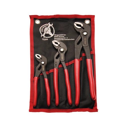 9-75209 | Fogó vízpumpa készlet 3 db-os 175/240/300 nyomógombos -BGS Do it yourself