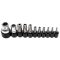 9-786 | Bit készlet 11 db-os hatágú lyukas torx 1/4"+ 3/8" bitek + befogók - BGS
