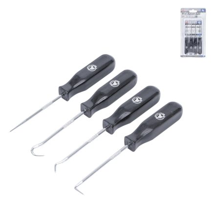 9-8016 | Tömítés kiszedő-kaparó szerelőkampó készlet 4 db-os mini BGS