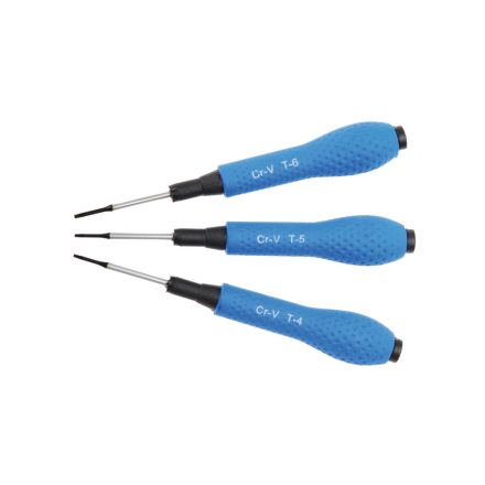 9-803 | Csavarhúzó készlet mini torx műszerész 3 db-os T4-T5-T6 - BGS