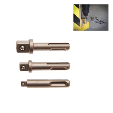 9-8214 | Adapter készlet 3 db-os 1/4"-1/2"-3/8" SDS befogású