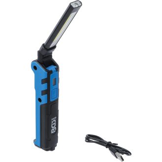   9-85334 | Szerelőlámpa hajlítható - akkumulátoros - COB-LED 5W - BGS
